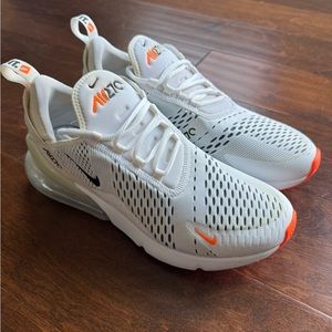White/orange NIKE air max 270